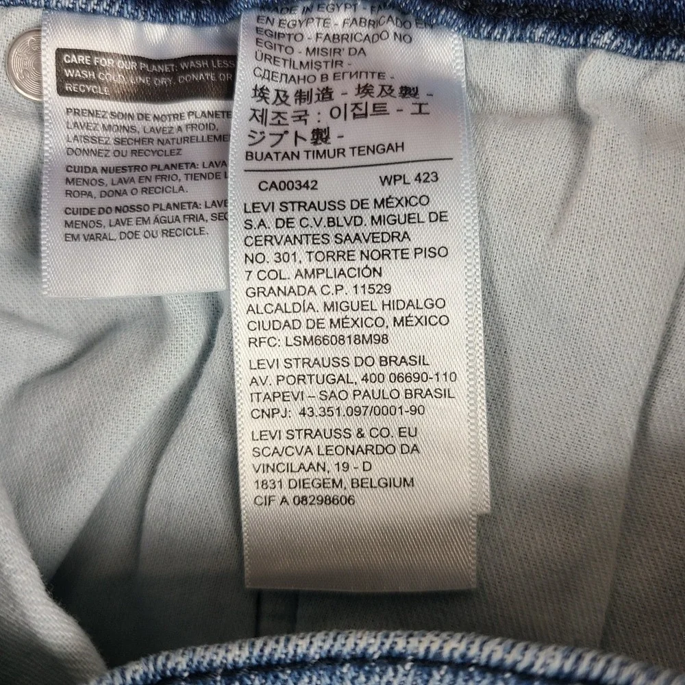 Levi's 514 Jeans Mens 36x30 Blue Straight Fit Medium Wash Denim *‎
